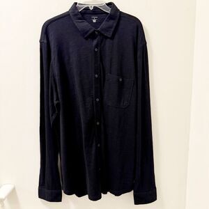 14th & Union Men’s Black XL Button-Up Shirt 100% Cotton Slub